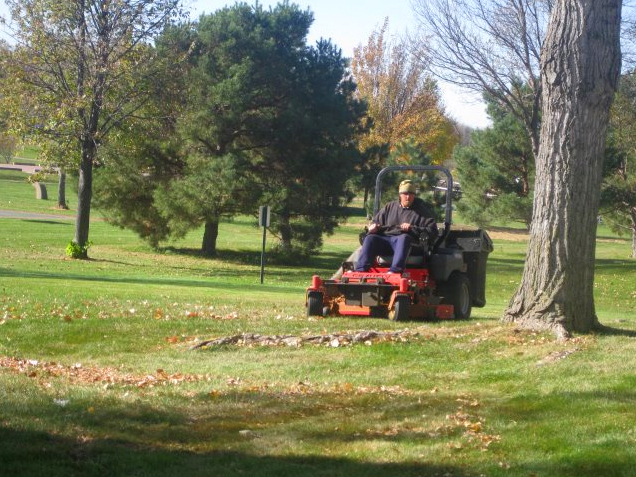 mowing